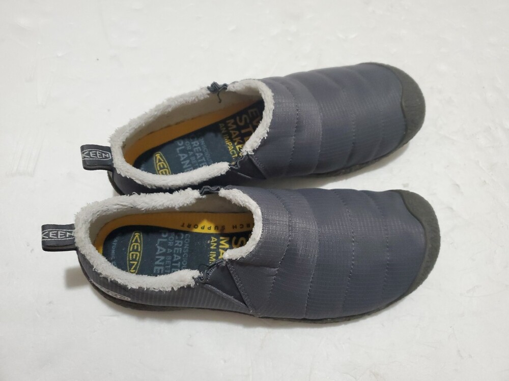 Keen Howser II Grey Lined Quilted Outdoor Slipper  1023981 Shoes Women's US 10